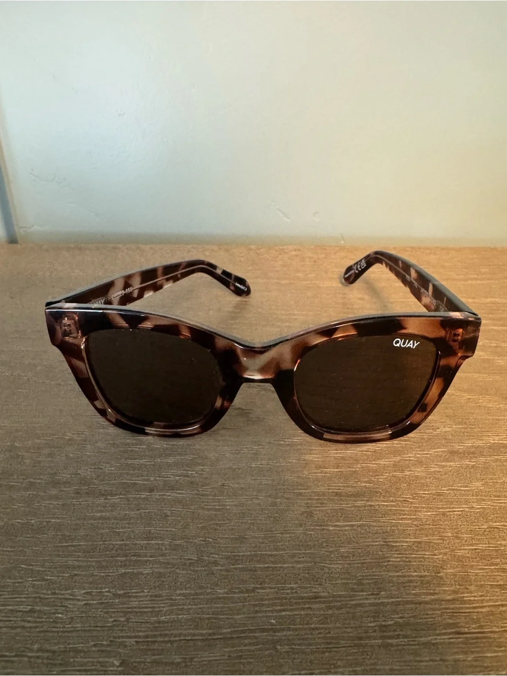 Quay Australia Kids Tortoiseshell Square Frame Sunglasses - Dark Brown